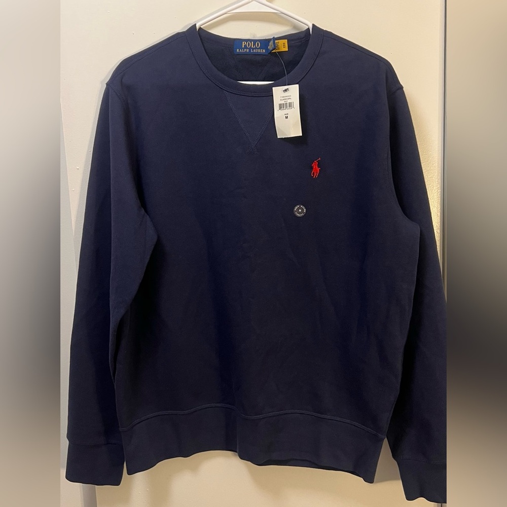 NWT Polo Ralph Lauren The RL Fleece Sweatshirt in Navy